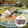 image3rd Generation Retractable Garden Hose 155 ft x 12 inch Heavy Duty WallMounted Hose Reels 180 Swivel Automatic Slow Return Any Length Lock 9 Pattern Nozzle UV Resistant Black12in 155FT65FTB