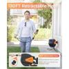 imageAyleid Retractable Garden Hose Reel12 in x 65 ft Wall Mounted Hose Reel with 9 Function Sprayer Nozzle Any Length LockSlow Return SystemWall Mounted180Swivel Bracket GreyBblack