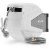 imageAyleid Retractable Garden Hose Reel12 in x 65 ft Wall Mounted Hose Reel with 9 Function Sprayer Nozzle Any Length LockSlow Return SystemWall Mounted180Swivel Bracket GreyAgray