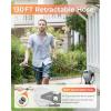 imageAyleid Retractable Garden Hose Reel12 in x 65 ft Wall Mounted Hose Reel with 9 Function Sprayer Nozzle Any Length LockSlow Return SystemWall Mounted180Swivel Bracket GreyAgray
