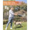 imageAyleid Retractable Garden Hose Reel12 in x 65 ft Wall Mounted Hose Reel with 9 Function Sprayer Nozzle Any Length LockSlow Return SystemWall Mounted180Swivel Bracket GreyBblack