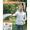 imageAyleid Retractable Garden Hose Reel58 in x 100 FT Wall Mounted Hose Reel with 9 Function Sprayer Nozzle Any Length LockSlow Return SystemWall Mounted180Swivel Bracket BlackLight Grey