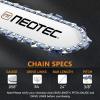 imageNEOTEC 8 Inch Chainsaw Chain 38quot LP Pitch 043quot Gauge 33DL  Fits Ryobi P4360P4361P5452 Greenworks 20142 Milwaukee M18 FUEL 3004 Worx WG349WG3499 Poulan 810 EPT and More  R333 Chains24 84DL 38 0058ripping chain