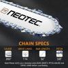 imageNEOTEC 8 Inch Chainsaw Chain 38quot LP Pitch 043quot Gauge 33DL  Fits Ryobi P4360P4361P5452 Greenworks 20142 Milwaukee M18 FUEL 3004 Worx WG349WG3499 Poulan 810 EPT and More  R333 Chains36 114DL 38 0050ripping chain