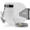 imageAyleid Retractable Garden Hose Reel58 in x 100 FT Wall Mounted Hose Reel with 9 Function Sprayer Nozzle Any Length LockSlow Return SystemWall Mounted180Swivel Bracket BlackLight Grey