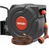 imageUpgraded Retractable Garden Hose Reel 12quot x 155 ft Pro 180 Swivel Metal Bracket Automatic Retract Heavy Duty Hose Reels Wall Mount Any Length Lock 9 Pattern Nozzle Garden Watering12 155FT Metal Bracket