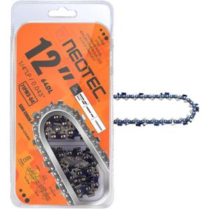 imageNEOTEC 8 Inch Chainsaw Chain 38quot LP Pitch 043quot Gauge 33DL  Fits Ryobi P4360P4361P5452 Greenworks 20142 Milwaukee M18 FUEL 3004 Worx WG349WG3499 Poulan 810 EPT and More  R333 ChainsStraight