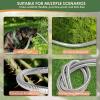 image:imageGarden Hose 25 ft NonExpandable  Ultra Lightweight Super Flexible amp KinkFree Water Hose with ShutOff Valve 10Pattern Nozzle amp Holder Leakproof Heavy Duty Hose for Yard Outdoor BlueSilver
